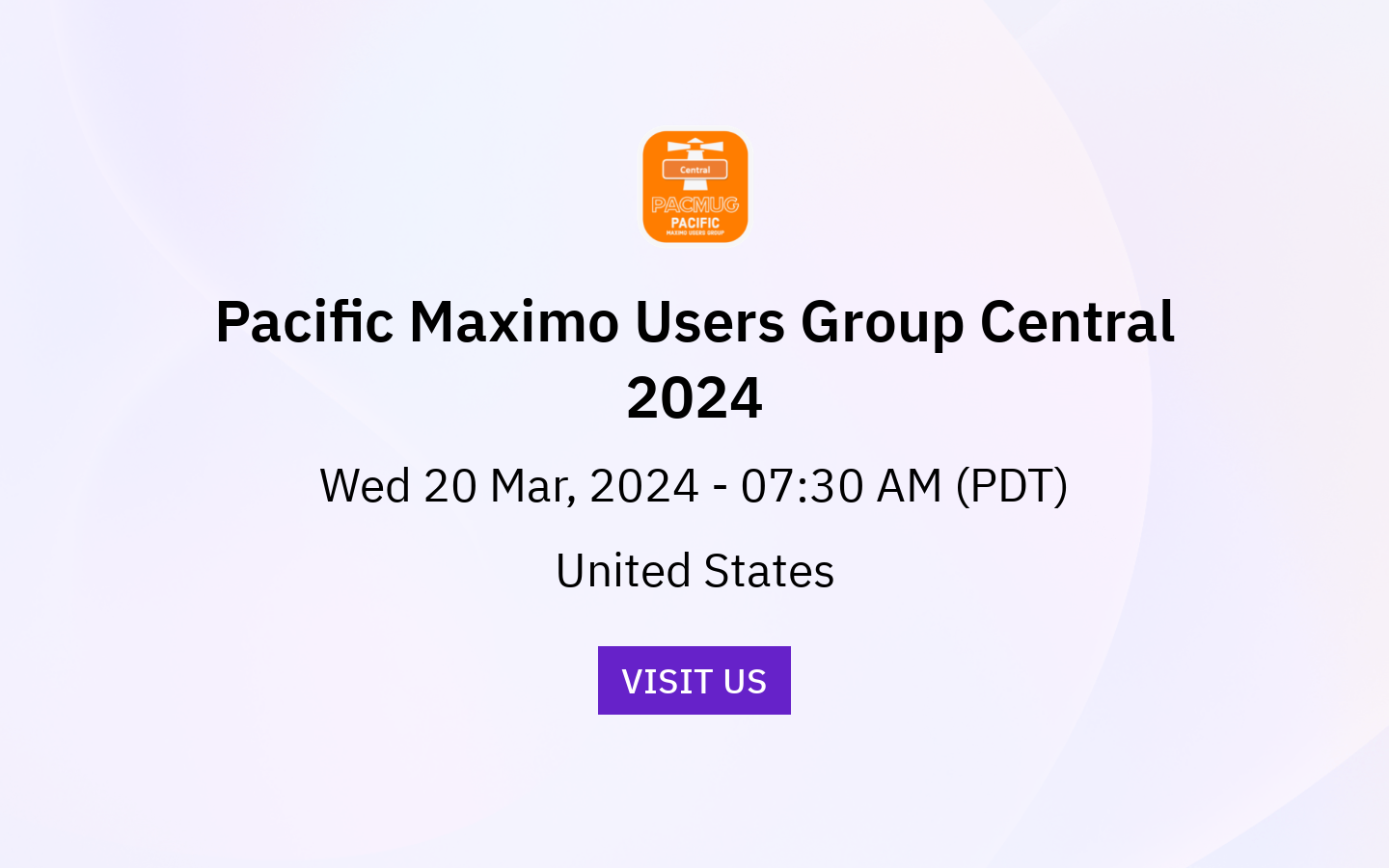Pacific Maximo Users Group Central 2024