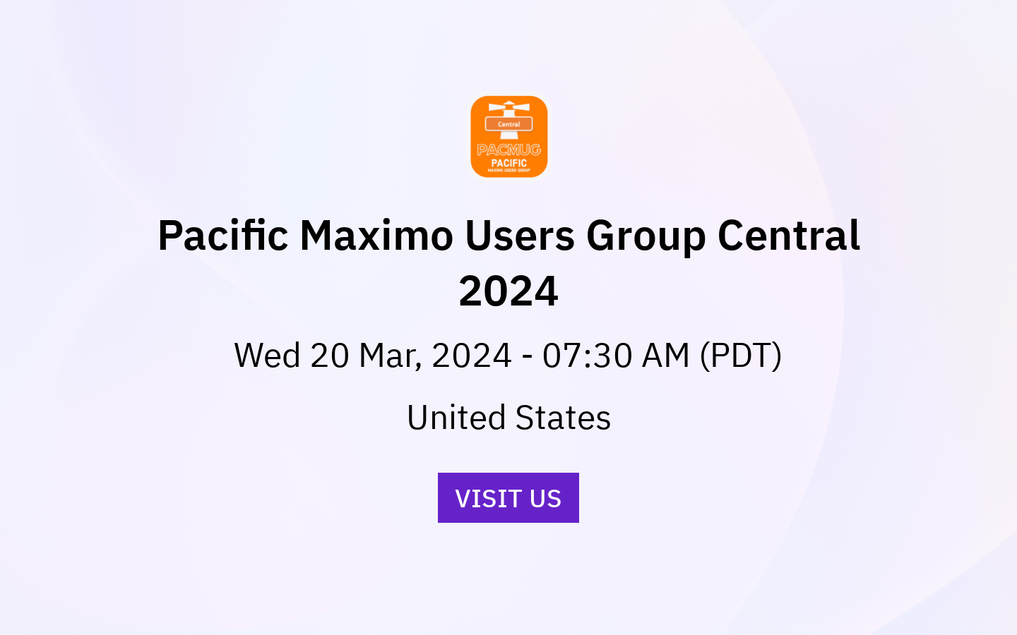 Pacific Maximo Users Group Central 2025