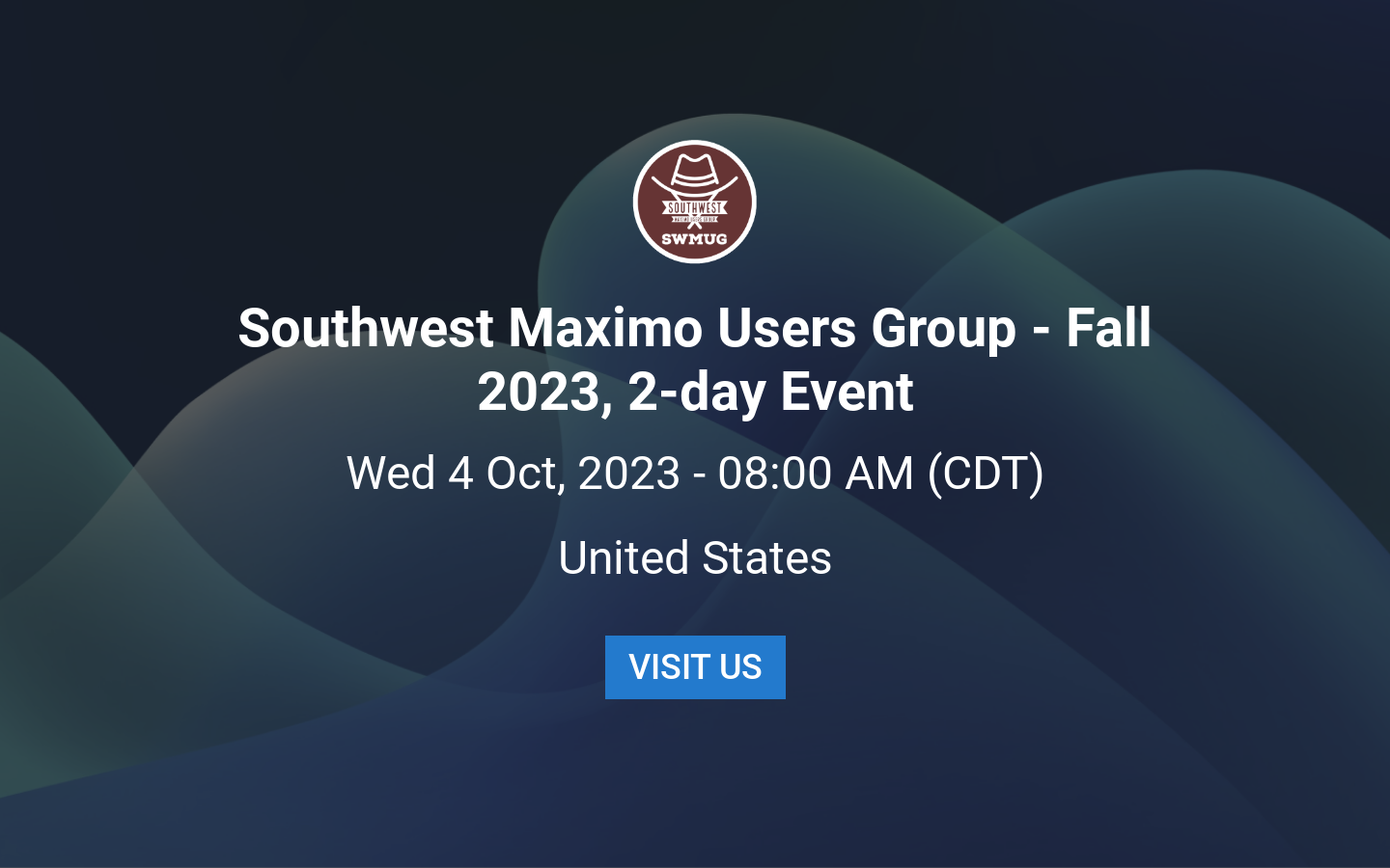 Southwest Maximo Users Group Fall 2023, 2day Event